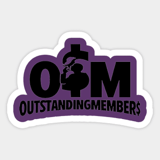 Outstanding Members 3 in 1 design Sticker